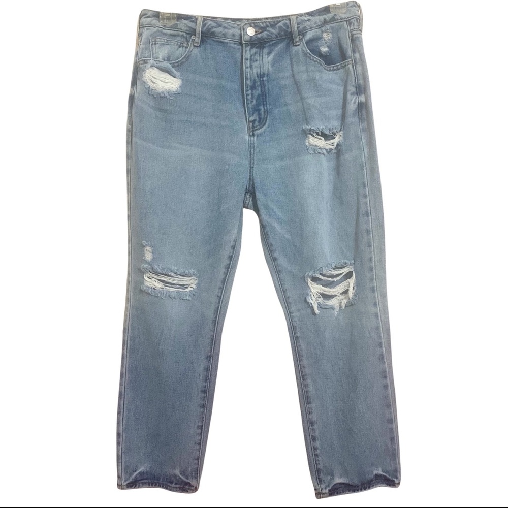 PacSun Blue High Rise Distressed Jeans